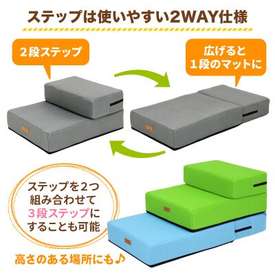 PetStyle ドッグステップ メッシュ生地 硬めタイプ 通常幅40cm (ライトグレー)