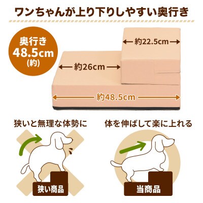 PetStyle ドッグステップ メッシュ生地 ソフトタイプ 通常幅40cm (ブラウン)