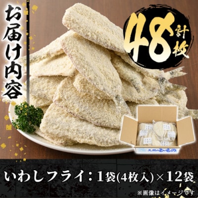 【数量限定】鹿児島県産あくねのいわしフライ 計48枚(4枚入×12袋)【又間水産】akn001-11