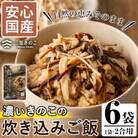 濃いきのこの炊き込みご飯の素(2合用×6個) 【三笠えのき茸生産組合】a-12-59