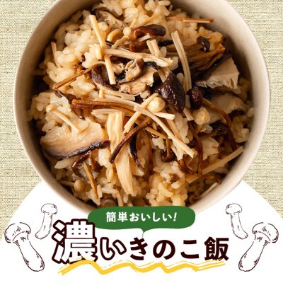【数量限定】濃いきのこの炊き込みご飯の素(2合用×200袋)【三笠えのき茸生産組合】a-334-1