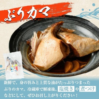 ぶりカマ (計4袋) 塩焼き 煮つけ【まちの灯台阿久根】a-9-3