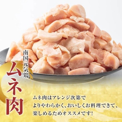 鹿児島県産!南国元気鶏 ムネ肉 計3kg(500g×6P)【さるがく水産】akn028-07