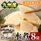 たけのこ水煮トライカット8袋(計800g・100g×8袋) 筍 【上野食品】a-12-194-z