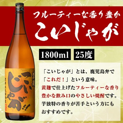 薩摩焼酎「喜之進」と「こいじゃが」セット(合計2本・各1800ml) 【齊藤商店】 a-23-20