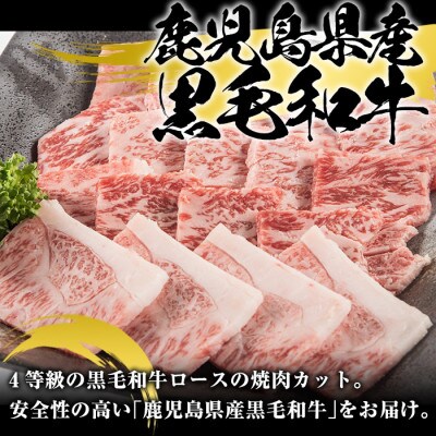 鹿児島県産 黒毛和牛 ロース 焼肉用 計400g×1パック(阿久根市) akn042-14