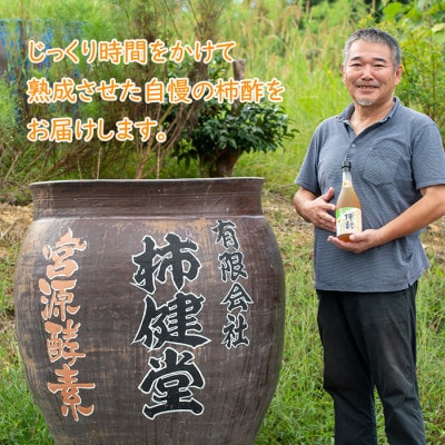 鹿児島県産!柿酢(700ml×1本)【柿健堂】a-12-120