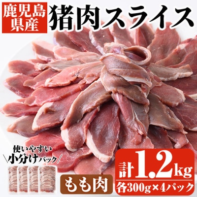 阿久根産!猪肉モモスライス(計1.2kg・300g×4パック)【いかくら阿久根】22-15