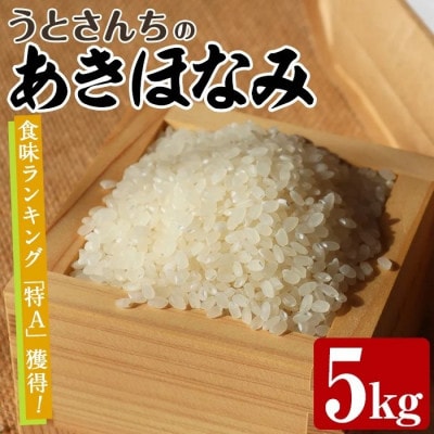【数量限定】うとさんちの「あきほなみ」特A 精米 5kg【うとさんち】akn067-21