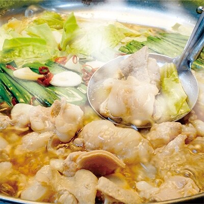 博多もつ鍋味噌味(2～3人前)とあごおとし明太子(150g)のセット