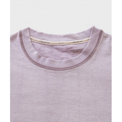 草木染めコットンTシャツ　ラックダイ