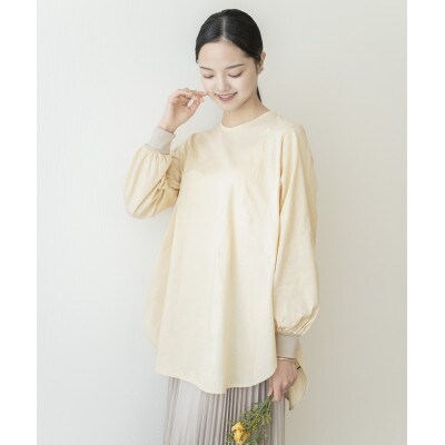【洗える/快適素材/草木染め】コットン　レイヤーTシャツ　玉ねぎ