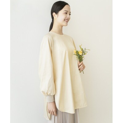 【洗える/快適素材/草木染め】コットン　レイヤーTシャツ　玉ねぎ