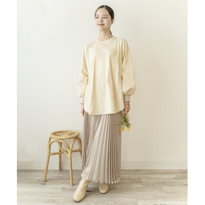 【洗える/快適素材/草木染め】コットン　レイヤーTシャツ　玉ねぎ