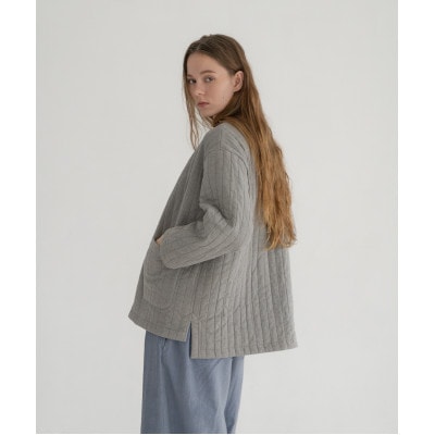 半纏ジャケット　ログウッドアカネマリーゴールドグレー