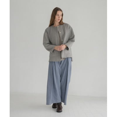 半纏ジャケット　ログウッドアカネマリーゴールドグレー