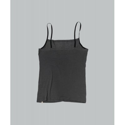 【洗える/柔らかマシュマロ素材/草木染め】キャミソール　ログウッドマリーゴールドチャコールグレー