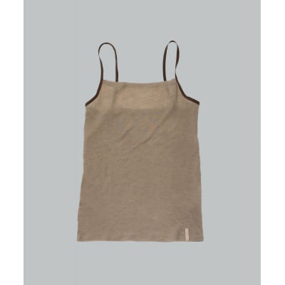 【洗える/柔らかマシュマロ素材/草木染め】キャミソール　ログウッドブラウン