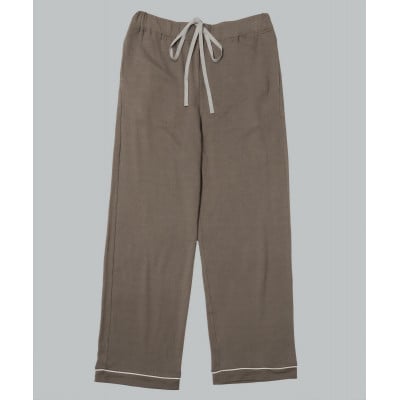 パイピングパジャマセットアップボトム　ログウッドマリーゴールド　チャコールグレー