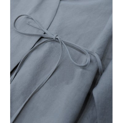 羽織風パジャマ　トップス　ログウッドブルー