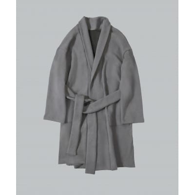 パイル羽織ジャケット(起毛加工なし)　ログウッドアカネマリーゴールドグレー