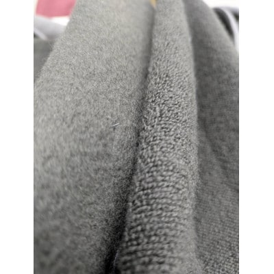 パイル羽織ジャケット(起毛加工なし)　ログウッドアカネマリーゴールドグレー