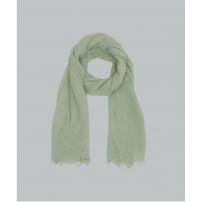 オーガニックコットン知多木綿ストール　すみれペパーミントグリーン