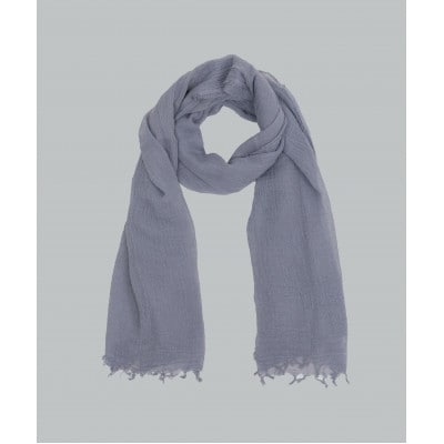 オーガニックコットン知多木綿ストール　ログウッドブルー