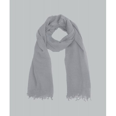 オーガニックコットン知多木綿ストール　ログウッドアカネマリーゴールドグレー