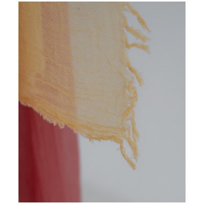 オーガニックコットン知多木綿ストール　マリーゴールドイエロー