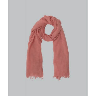 オーガニックコットン知多木綿ストール　コチニールエンジュオレンジ