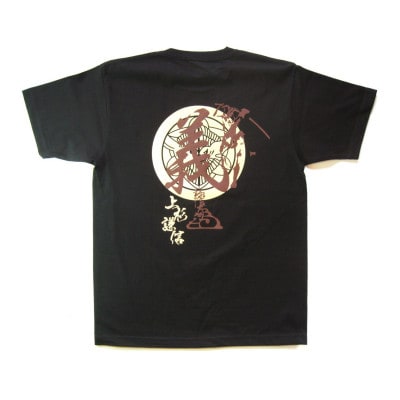戦国武将Tシャツ 上杉謙信(ブラック,XLサイズ)