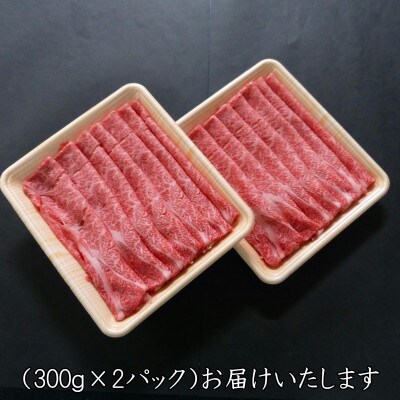 A5等級飛騨牛:スライス600g　ロース又は肩ロース肉