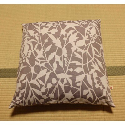 ののすて座布団カバー5枚セット　花衣　グレー