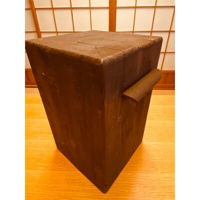 金山杉 スツール 四角(1) 家具 インテリア 機能性 椅子 F4B-0575