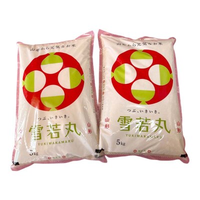 令和7年産 金山産米「雪若丸【精米】」(5kg×2袋) 計10kg F4B-0795