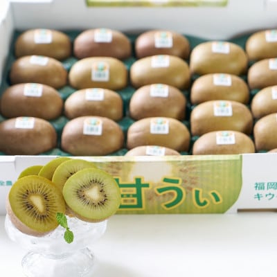 【2025年10月中旬より順次発送】福岡限定!キウイ「甘うぃ(あまうぃ)」約3kg箱(久留米市)