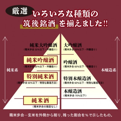 筑後の酒蔵　厳選10種　飲み比べセット(300ml×10本)