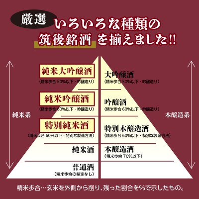 【地場産くるめオリジナル】筑後の酒蔵・厳選10種・純米酒飲み比べセット(300ml×10本)
