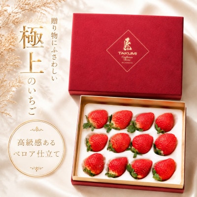 【2026年11月中旬～】あまおうベロアEX等級(プレミアム化粧箱)12粒 約400g (久留米市)