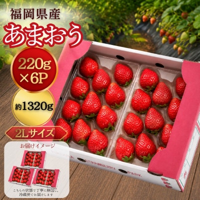 【2026年11月中旬～】うるう農園のあまおう(2Lサイズ) 約220g×6パック (久留米市)
