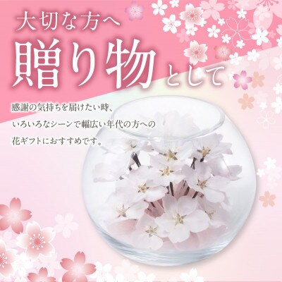 桜のボトルフラワー(久留米絣敷物付き)