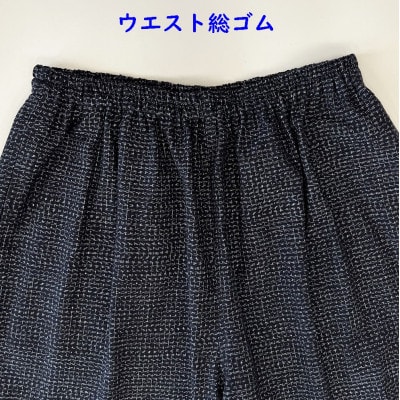 久留米絣文人柄ショートパンツ(Lサイズ)
