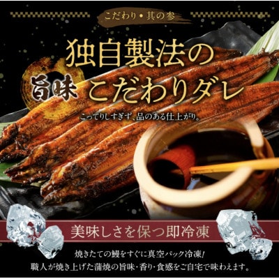 鰻の蒲焼き　3尾セット (柳栄館)