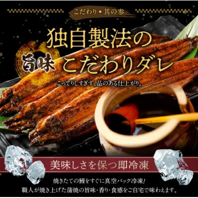うなぎの蒲焼き3尾