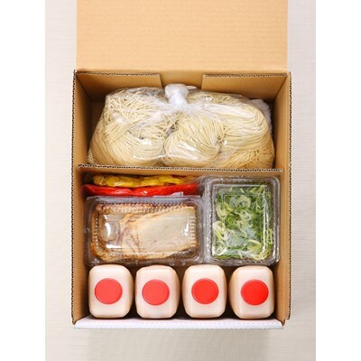 【2022年11月上旬発送】久留米大龍ラーメン　チャーシューメン4人前セット　Br016