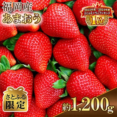 【さとふる限定】2027年2月下旬～発送 あまおう約300g×4パック(約1,200g)
