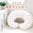 〈株式会社赤ちゃんの城〉授乳クッション(オフホワイト　トリコロール)