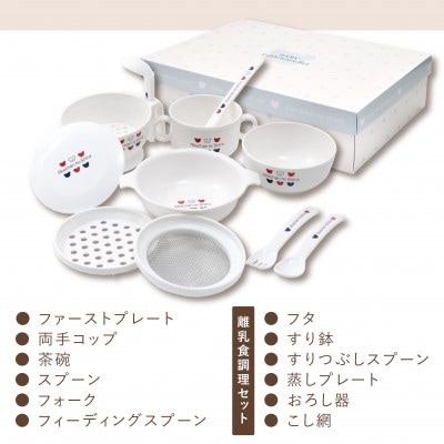 〈株式会社赤ちゃんの城〉N食器セット トリコロール