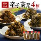 福岡県産辛子高菜4種セット